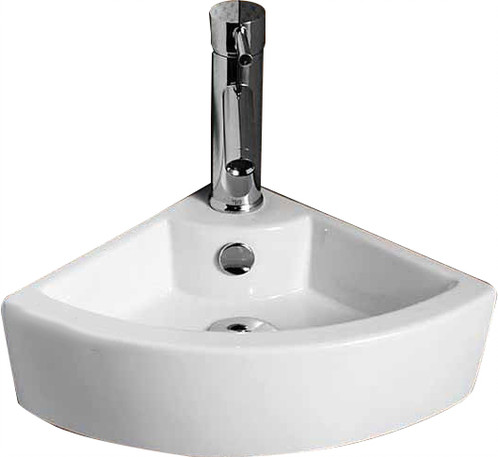 Bathroom Corner Wall Mounted Ceramic Sink BCS4053-4427
