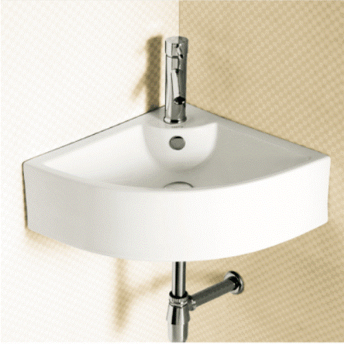 Bathroom Corner Wall Mounted Ceramic Sink BCS4053-4428