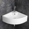 Bathroom Corner Wall Mounted Ceramic Sink BCS4053-0