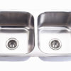 32"x18" Double-bowl Under-mount Stainless Steel Kitchen Sink (KUS_M3218D55)