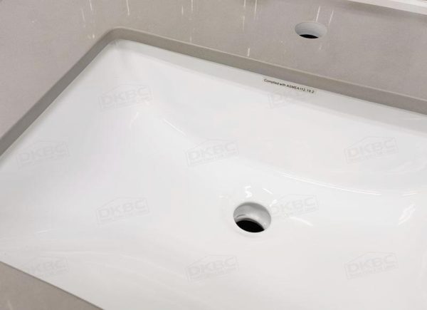 18"x13" Rectangular Under-mount Bathroom Sink (BUS-C018) - Image 3