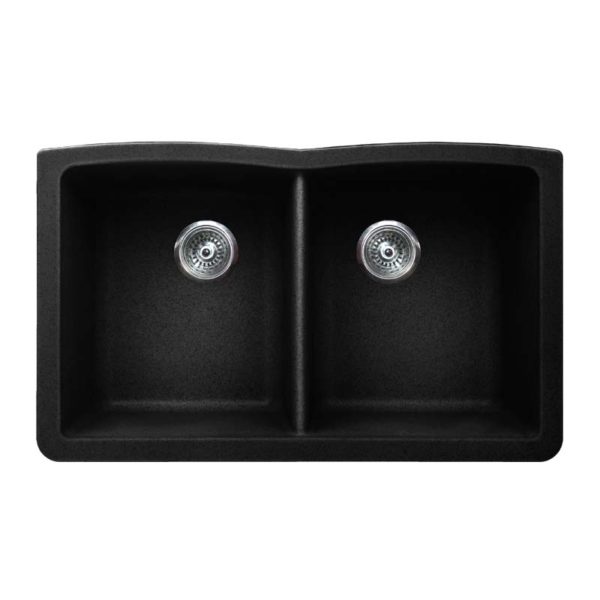 32”x20” New Material Double Kitchen Sink (KUS-KN3220D) - Image 5