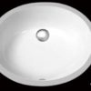16" x 13" White Oval Ceramic Bathroom Sink (USC005)