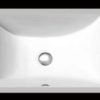 16"x11" White Square Ceramic Bathroom Sink (USC015)
