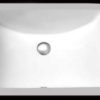 18"x12" White Rectangular Ceramic Bathroom Sink (UBG-3906/C018A)