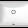 18"x13" White Square Under-Mount Ceramic Bathroom Sink (USC018)