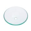 BVS-PL31001 - Bathroom Oval Glass Vessel Sink-0