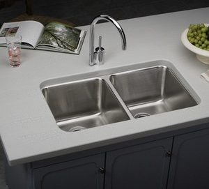 DKBC 3118 Stainless Steel 50/50 Double Bowl Kitchen Sink (KUS_M3118D55)