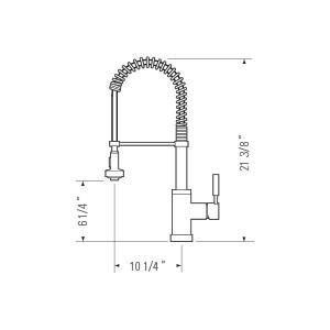 Kitchen Faucet KPF-PL852R - SPRING SPOUT-4436