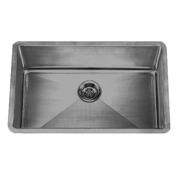 30”x18” Grey Small Radius 18ga Single Kitchen Sink (KUS-KR3018SGr)