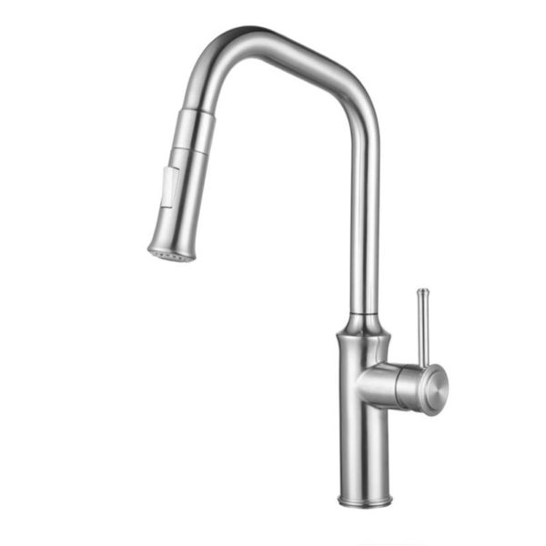 Pull-down Stainless Steel Kitchen Faucet (KPF-K27843SS)