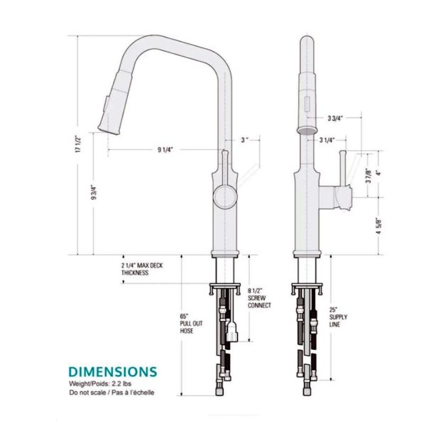 Pull-down Stainless Steel Kitchen Faucet (KPF-K27843SS) - Image 2