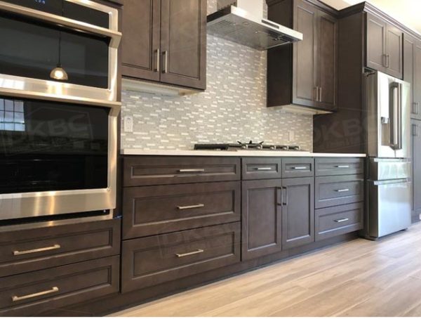 Stone Gray Shaker Solid Wood Kitchen Cabinets Q52