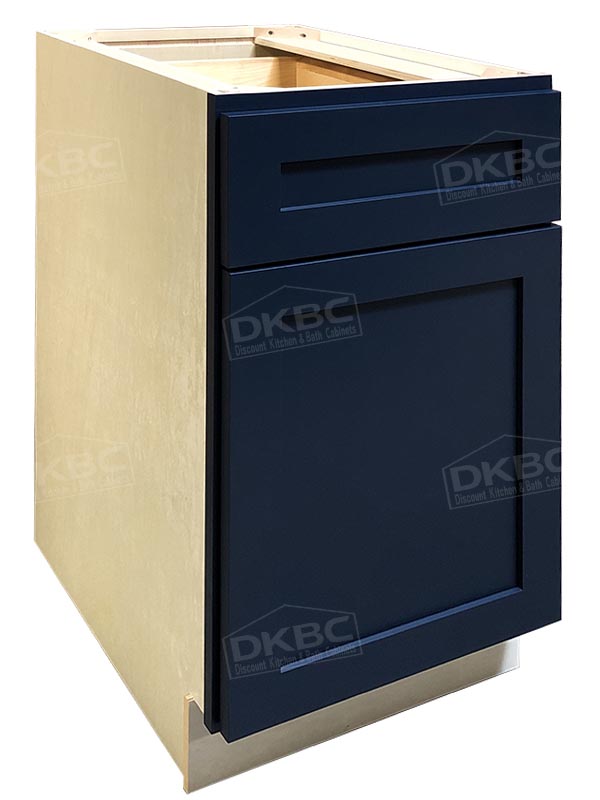 blue shaker kitchen cabinets