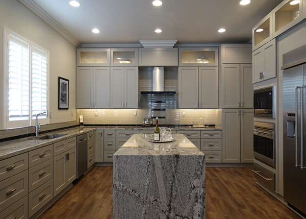 Ash Grey Shaker Kitchen Cabinet S42 - Image 11