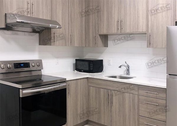 City Oak Textured Flat Kitchen Cabinets T43