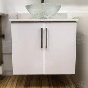 Alternative view of 27-in Wall Mount High Gloss Floating Vanity Combo (M30-FDV27)