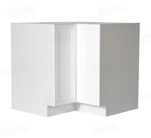 33" x 33" Modern Shaker White Diagonal Corner Base Cabinet (C10-DCB33)