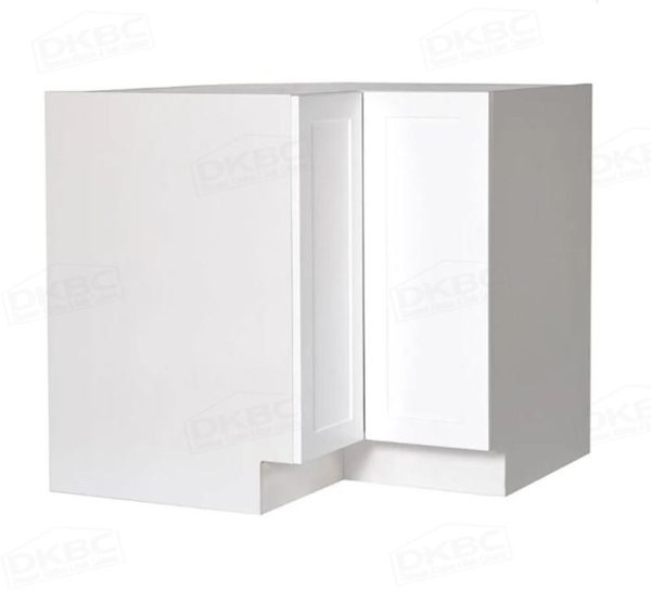 33" x 33" Modern Shaker White Diagonal Corner Base Cabinet (C10-DCB33) - Image 2