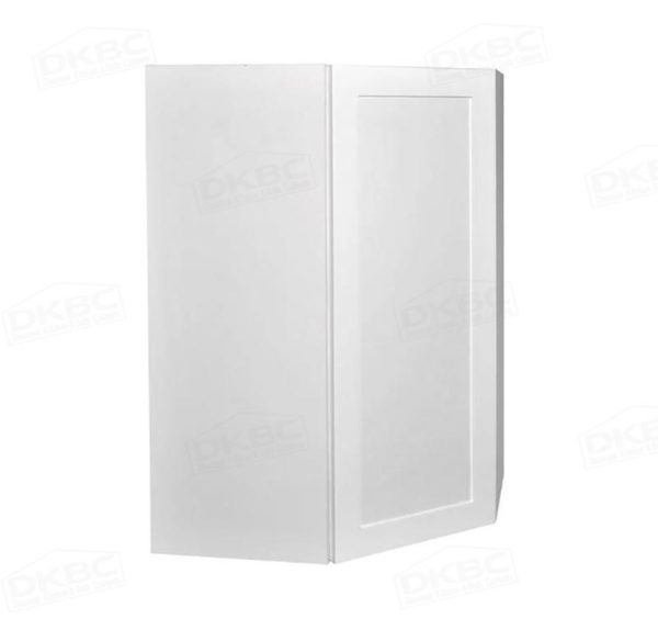 24" x 24" x 30" high Modern Shaker White Wall Corner Cabinet (C10-WDC2430) - Image 2