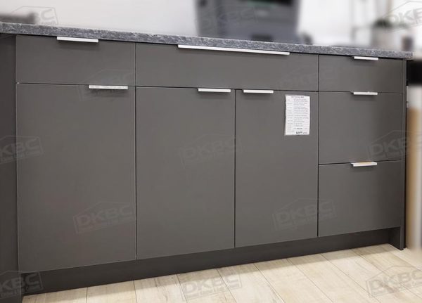 Flat Gray Matt Kitchen Cabinets Q22 - Image 2