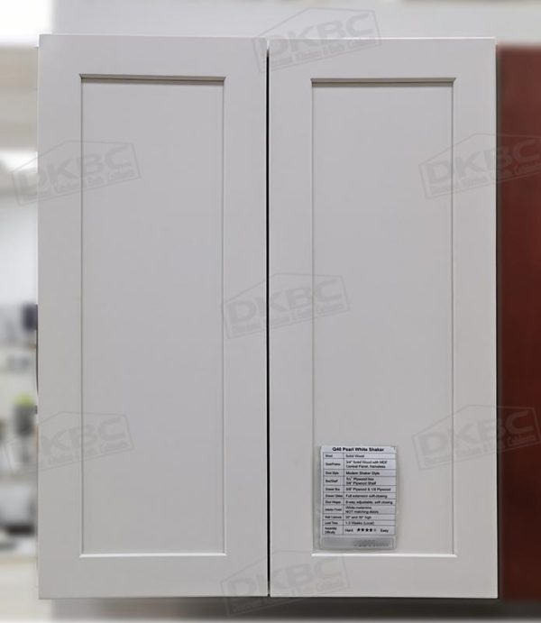 Pearl White Shaker Kitchen Cabinets Q40 - Image 2