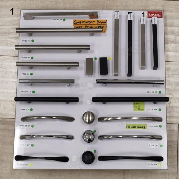 Handles, Knobs and Pulls Contractor Board 1