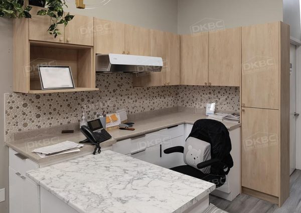T47 Rustic Oak Textured Flat Kitchen Cabinets (Frameless)
