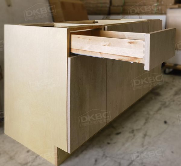 T47 Rustic Oak Textured Flat Kitchen Cabinets (Frameless) - Image 5