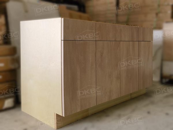 T47 Rustic Oak Textured Flat Kitchen Cabinets (Frameless) - Image 3