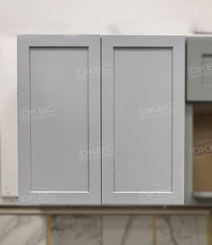 Q46 Light Blue Shaker Solid Wood Kitchen Cabinets (Frameless) - Image 6