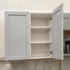 Q46 Light Blue Shaker Solid Wood Kitchen Cabinets (Frameless) - Image 7