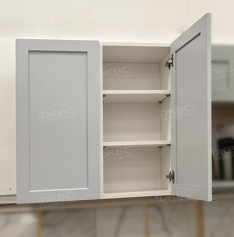 Q46 Light Blue Shaker Solid Wood Kitchen Cabinets (Frameless) - Image 7