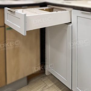 Q46 Light Blue Shaker Solid Wood Kitchen Cabinets (Frameless) - Image 4