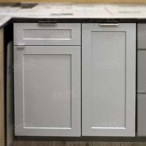 Q46 Light Blue Shaker Solid Wood Kitchen Cabinets (Frameless) - Image 2