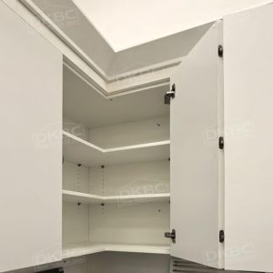 Alternative view of Matt Dove White Slab Kitchen Cabinets S20