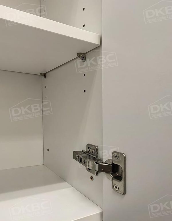 Matt Dove White Slab Kitchen Cabinets S20 - Image 4