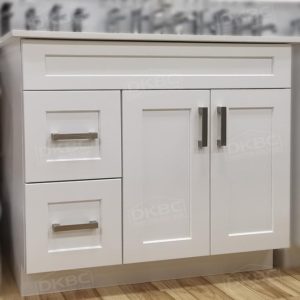 Bathroom Vanities (24"-60") - Matt Dove White Slab S20, from
