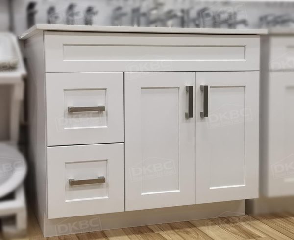 Bathroom Vanities (24"-60") - Matt Dove White Slab S20, from