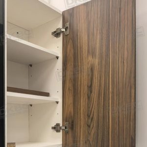 Alternative view of Dark Walnut Flat Panel Kitchen Cabinets V67