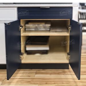 Alternative view of T6 Modern Blue Shaker Kitchen Cabinets (Frameless)