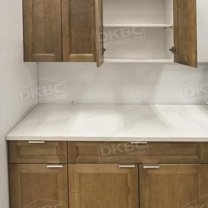 Alternative view of Cottage Pecan Shaker Kitchen Cabinets S27