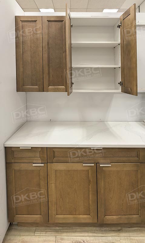 Cottage Pecan Shaker Kitchen Cabinets S27 - Image 2