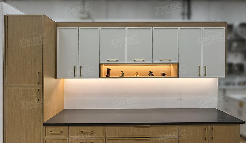 Dove White Slim Shaker Kitchen Cabinets S60 - Image 2
