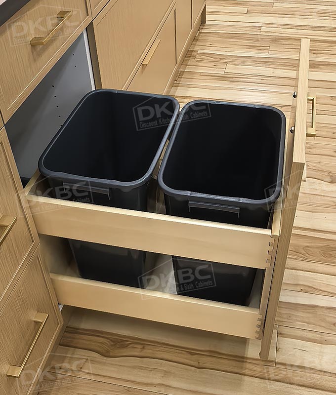 Oak Slim Shaker Kitchen Cabinets S67 - Image 4