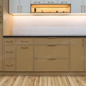 Oak Slim Shaker Kitchen Cabinets S67 - Image 3