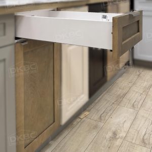 Q17 Toffee Shaker Solid Wood Kitchen Cabinets (Frameless) - Image 3