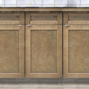 Q17 Toffee Shaker Solid Wood Kitchen Cabinets (Frameless) - Image 2