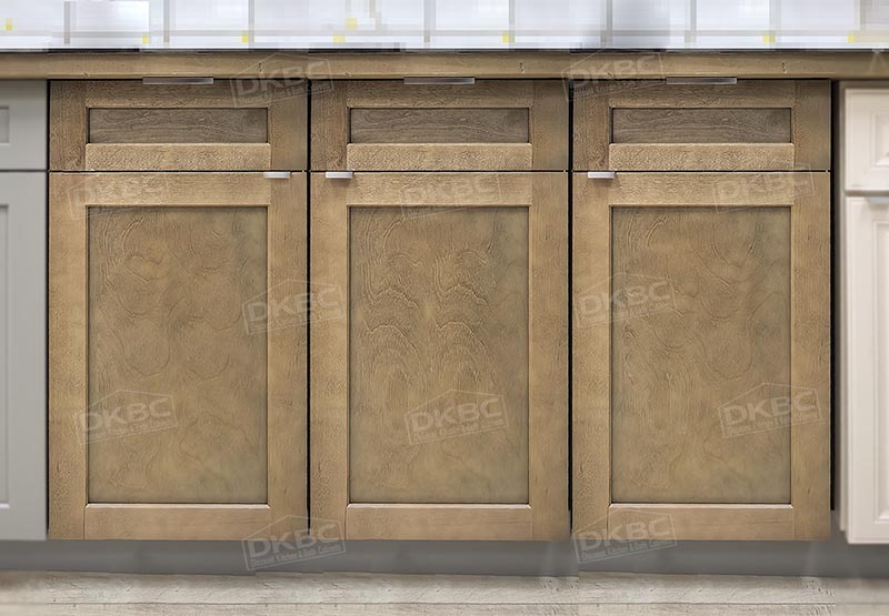 Q17 Toffee Shaker Solid Wood Kitchen Cabinets (Frameless) - Image 2